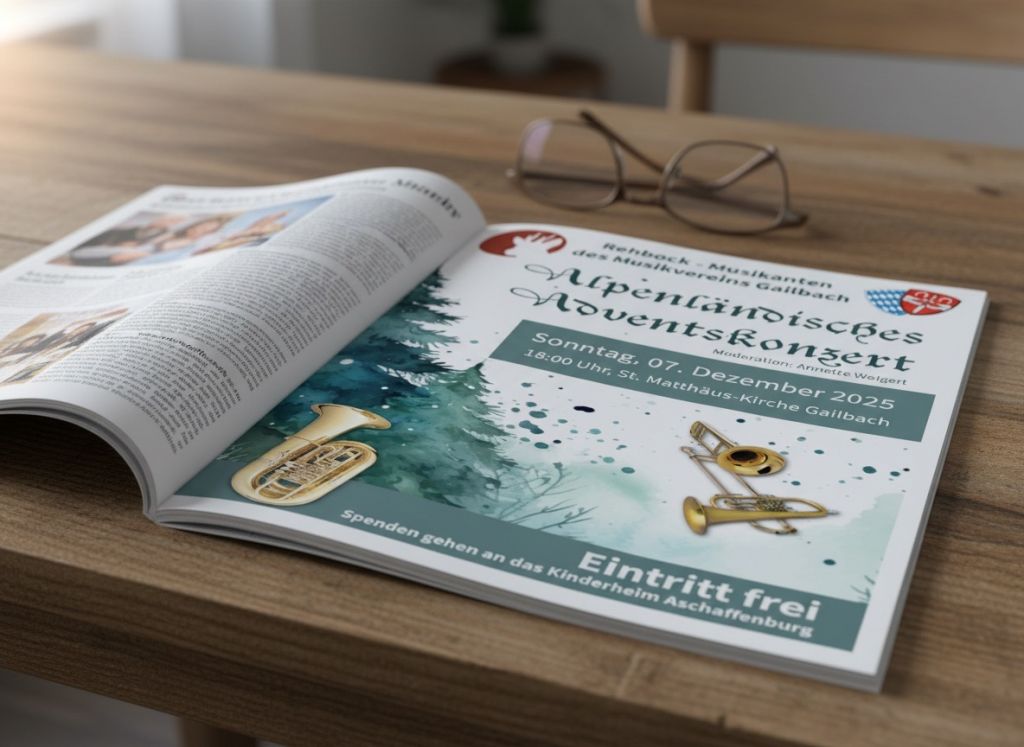 Anwendungsbeispiel Anzeige Heft Werbung