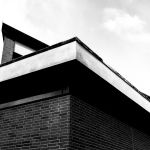 Kirche Diagonale Architekturfotografie schwarz weiß