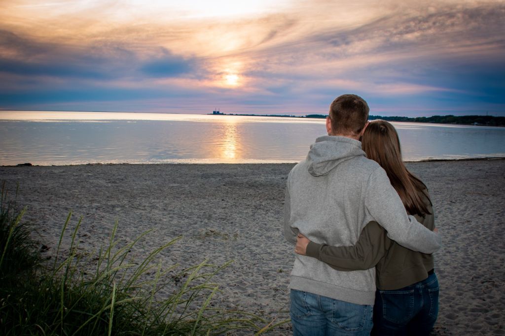 Paarshooting Sonnenuntergang Meer