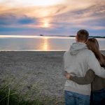 Paarshooting Sonnenuntergang Meer