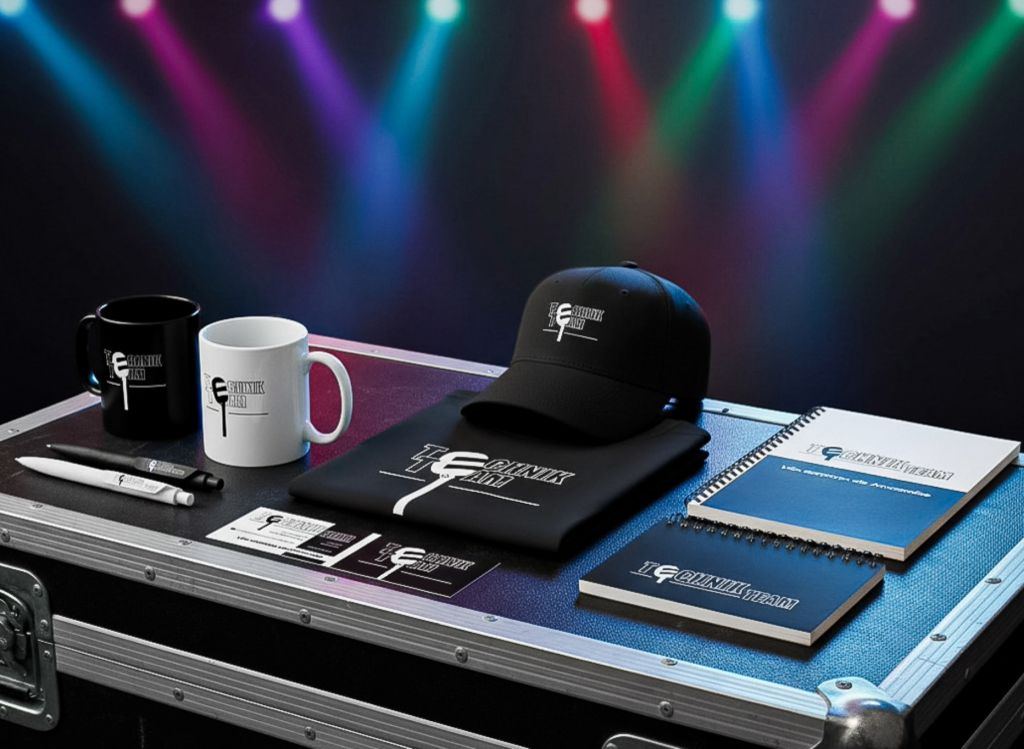 Technik Team Präsentation Corporate Design Merch