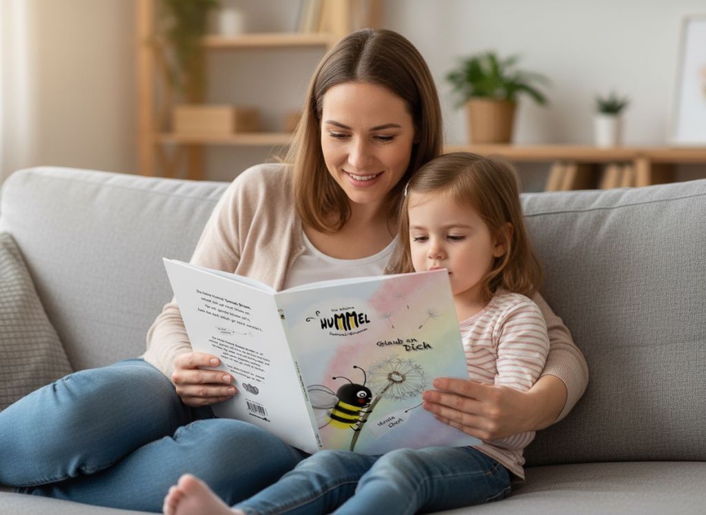 Die kleine Hummel Sumsel-Brumm Mama und Tochter lesen