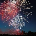 Feuerwerk Landschaftsfotografie