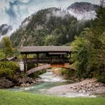 Holzbrücke Berge Landschaftsfotografie